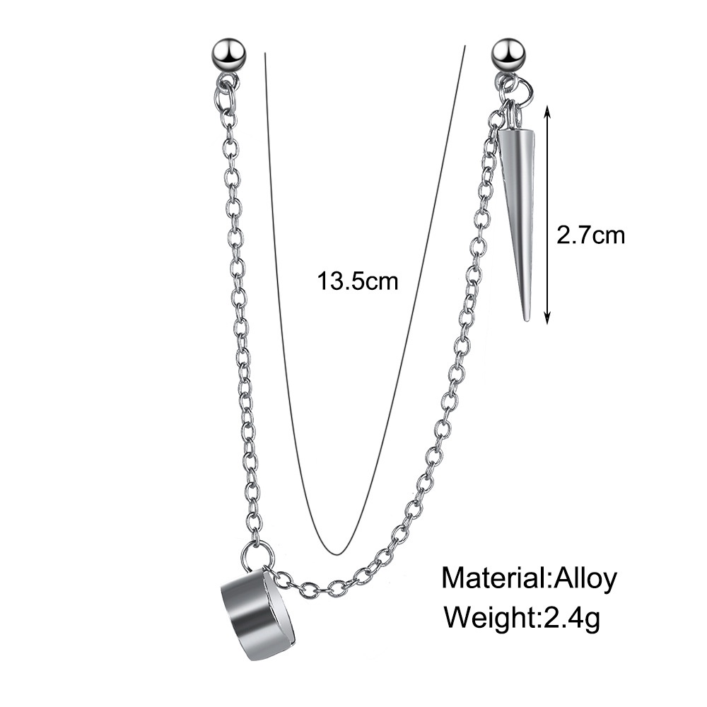 [Augustcloth | AugustJewelry] Bông tai/ Hoa tai hợp kim 2 lỗ gắn tai phong cách Hàn Quốc