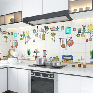 Miếng Dán Tường Nhà Bếp Chịu Nhiệt Chống Thấm Nước