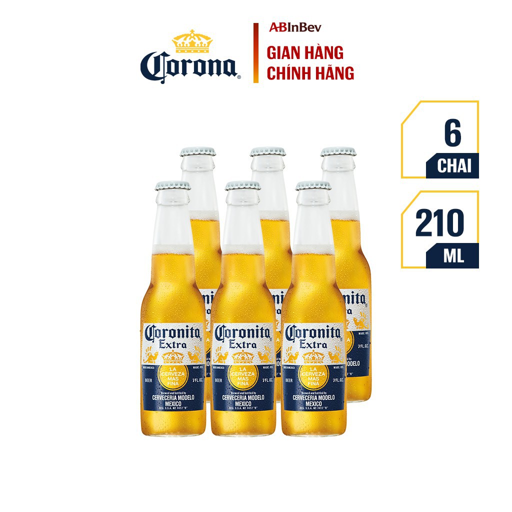 Bia Coronita Extra nhập khẩu lốc 6 chai (210ml/ chai)