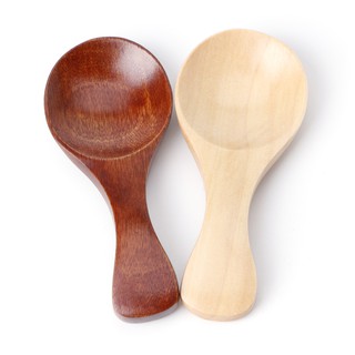 Small Wooden Salt Spoon Sugar Condiments Teaspoons Kitchen Tableware Tool