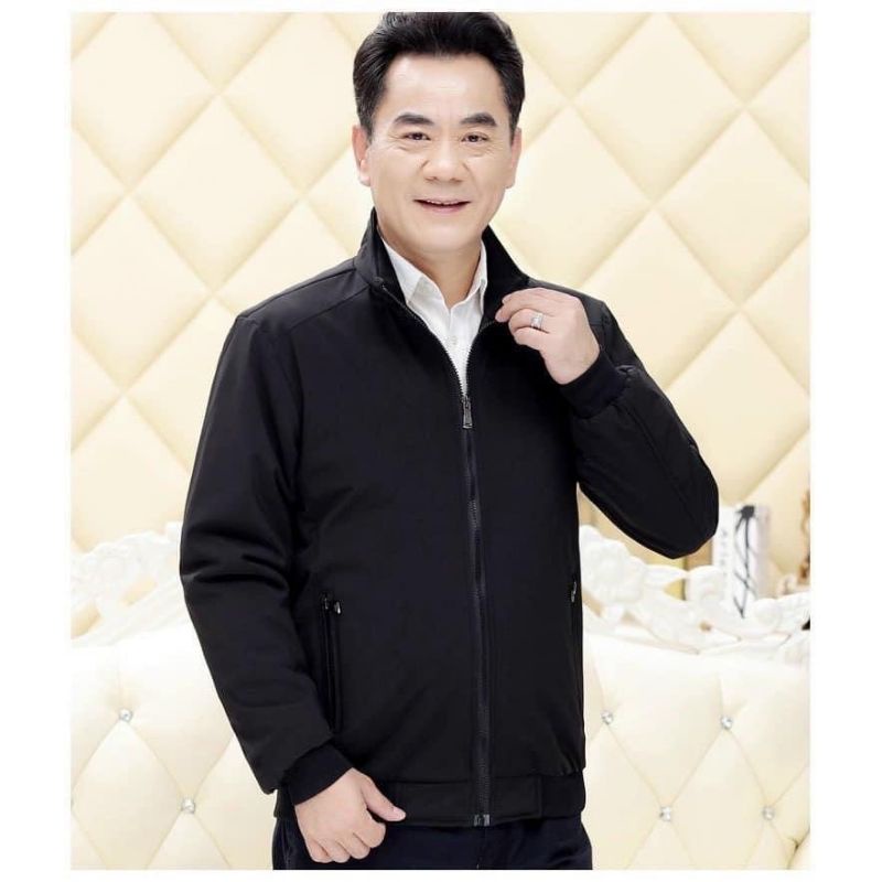 Áo khoác lót lông vàng cho bố