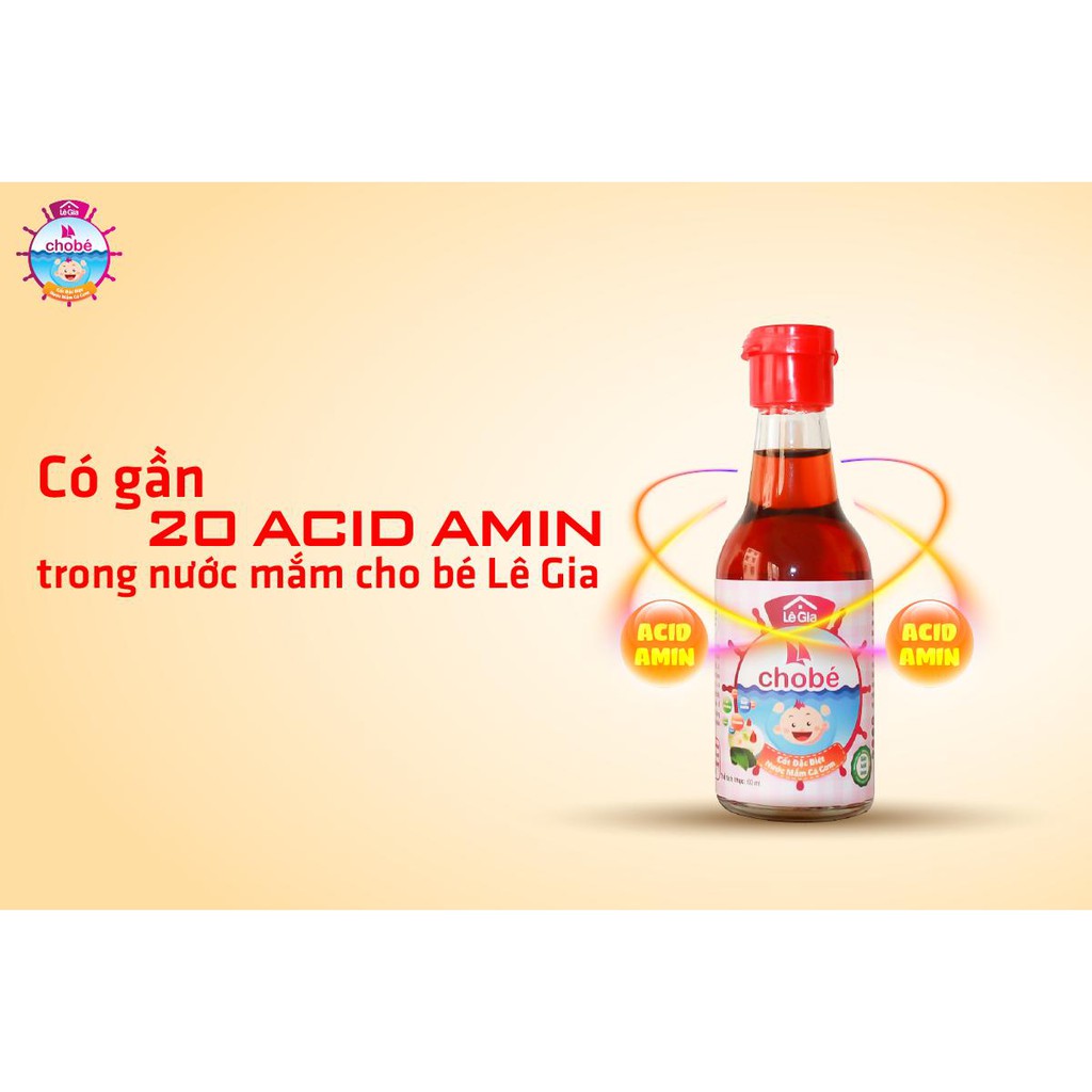 Nước mắm Lê Gia cho bé từ 1 tuổi chai 60ml