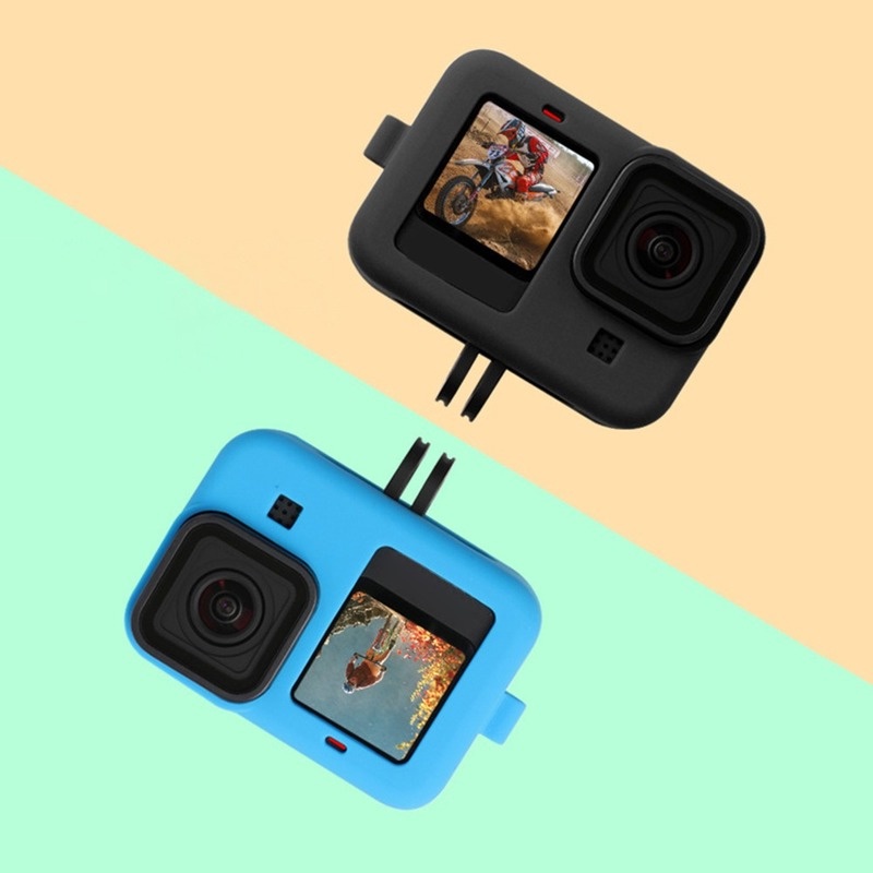 Vỏ Bảo Vệ Camera Bằng Silicon Mềm Màu Đen Cho Gopro Hero 9 10 Go pro Hero 11 10 9