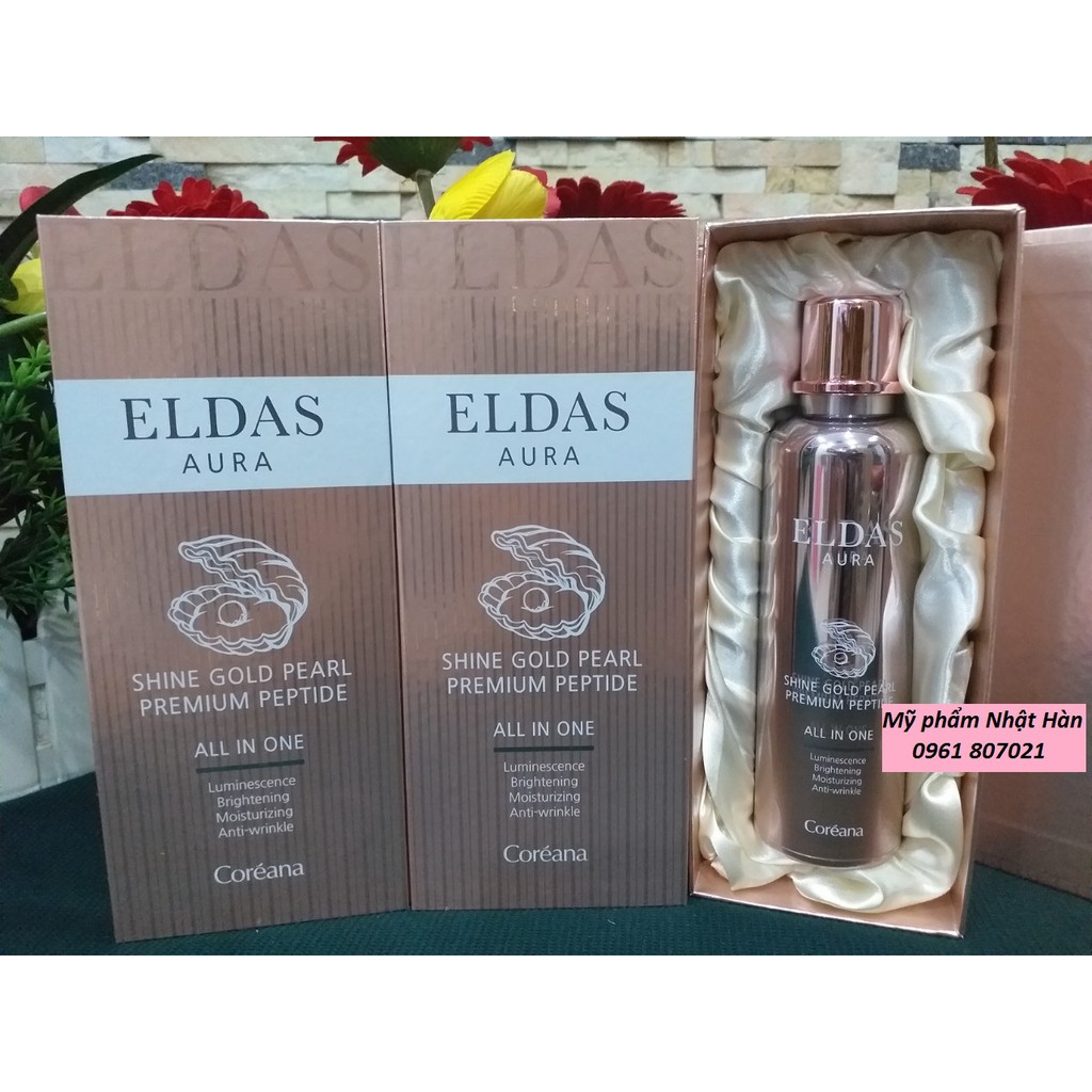 Serum Tế bào gốc Eldas Aura chai 100ml Hàn Quốc