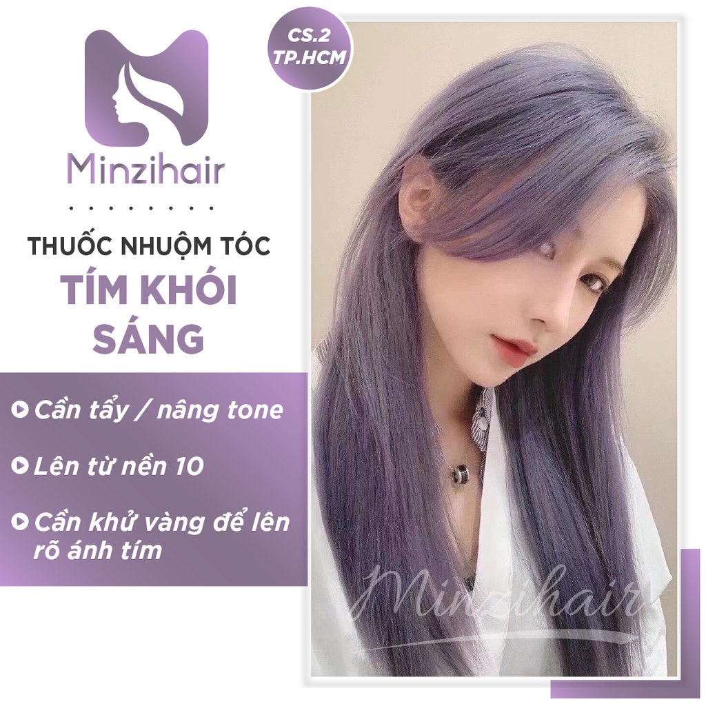 Thuốc Nhuộm Tóc Tím Khói Sáng | Cần Tẩy Tóc - Minzihair