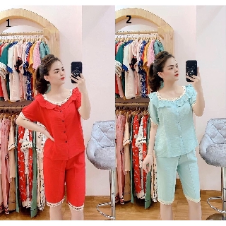 Đồ bộ 2 dây Quần Đùi ( Đũi, Linen, Lụa)