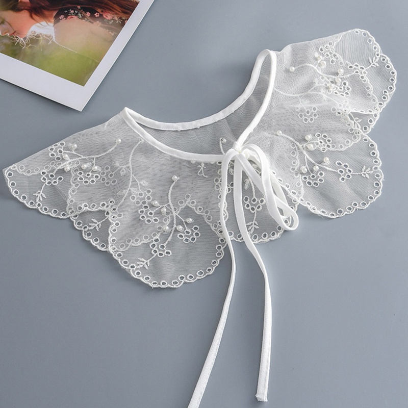 Khăn Choàng Lưới Đính Hạt Ngọc Trai Xuyên Thấu Thiết Kế Tinh Tế Thời Trang Cho Nữ