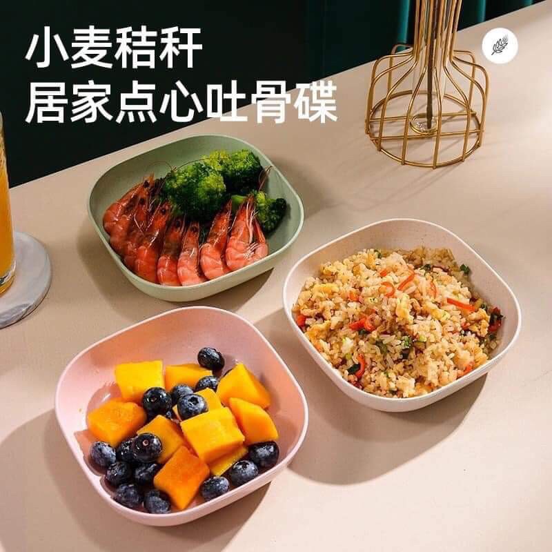 Set 8 đĩa nhựa lúa mạch xinh xắn