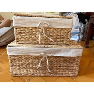 (Giá xưởng) giỏ lục bình đựng đồ có nắp, có vải chọn size