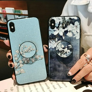 ốp điện thoại Họa Tiết Hoa Vintage Có Giá Đỡ Cho Realme C2 / Oppo A1K