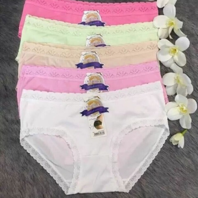 Quần lót nữ😍FREE 40k SHIP👙/Quần con nữ cotton viền ren mềm mịn, chuẩn hàng thái