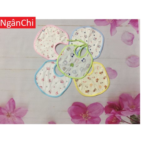 Yếm cotton buộc dây cao cấp cho bé