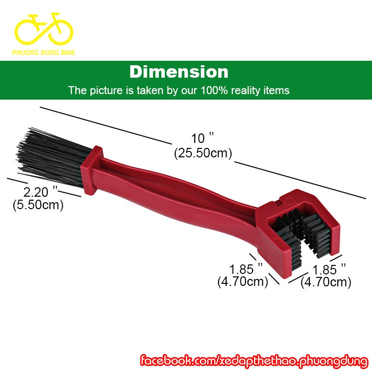 Bàn chải chùi sên xích xe đạp, xe máy - Cọ vệ sinh sên xích