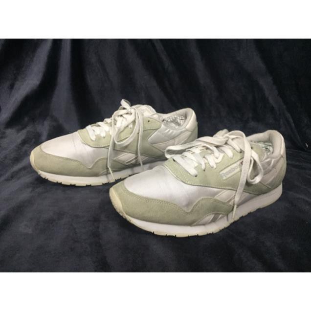 [Chính Hãng] Giày 2handReal Reebok Classic leather nylon trainer size 42 [HÀNG CHÍNH HÃNG ] "