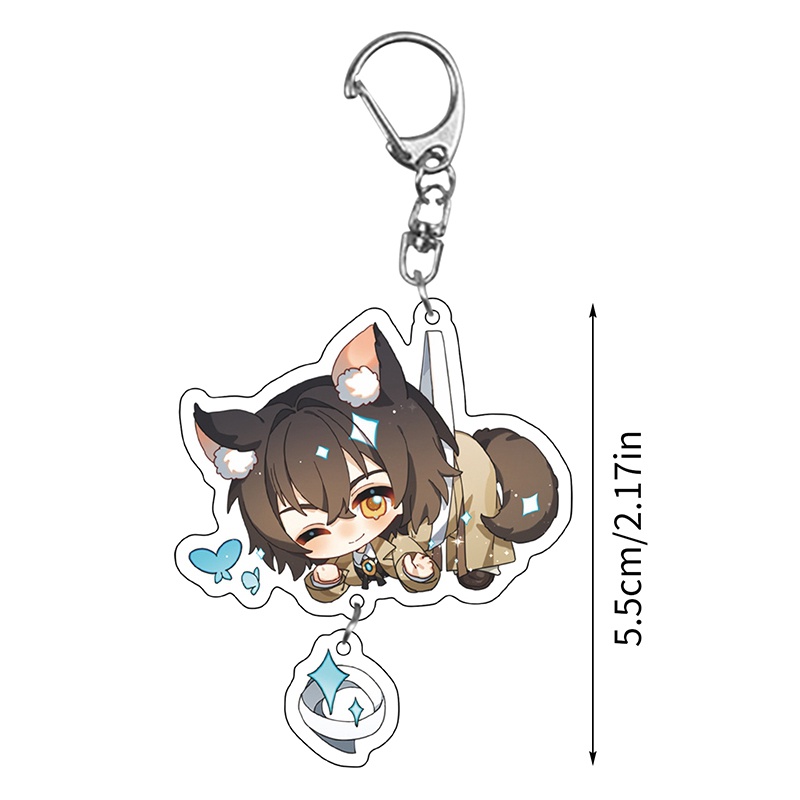 Móc Chìa Khóa Phong Cách Hoạt Hình Bungo Stray Dogs Độc Đáo