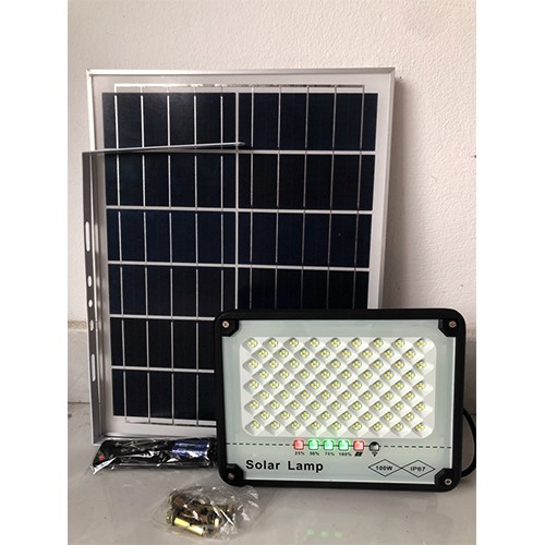 Đèn năng lượng mặt trời đèn chống lóa Solar Light khung nhôm 50W,100W,200W,300W- Chính hãng IP67 bảo hành 2 năm.