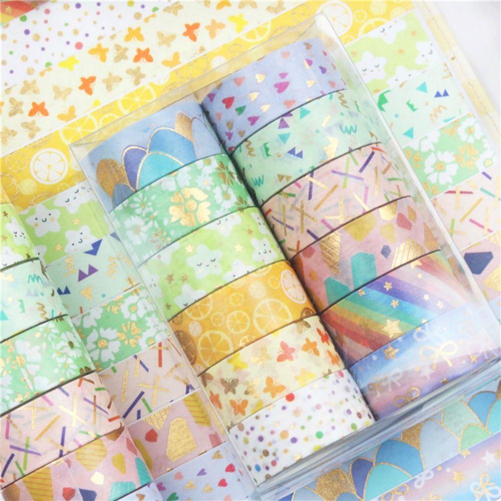 Set 12 Cuộn Băng Keo Dán Trang Trí Sổ Tay