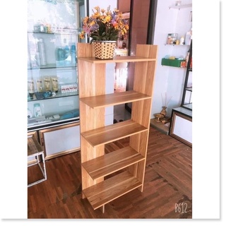 Kệ Sách Gỗ 5 Tầng - Kệ gỗ góc tường