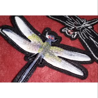 2 Sticker hình may Chuồn chuồn 3D kt 9*12.5