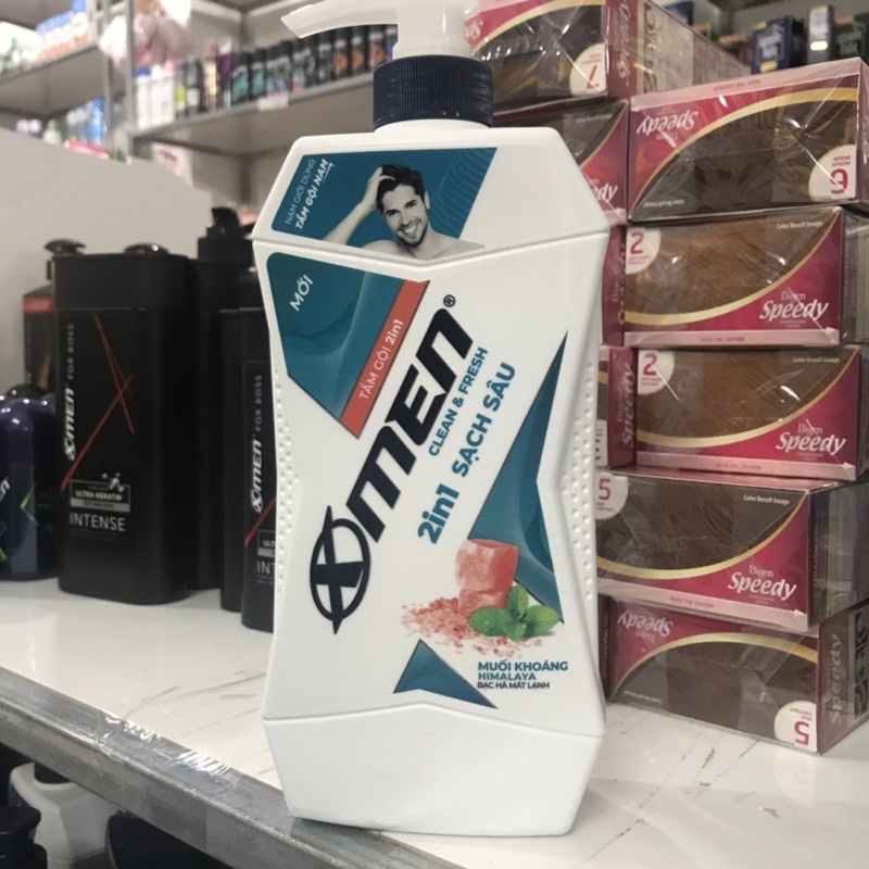 Tắm Gội X-Men Clean &amp; Fresh 2in1 Sạch Sâu 630g