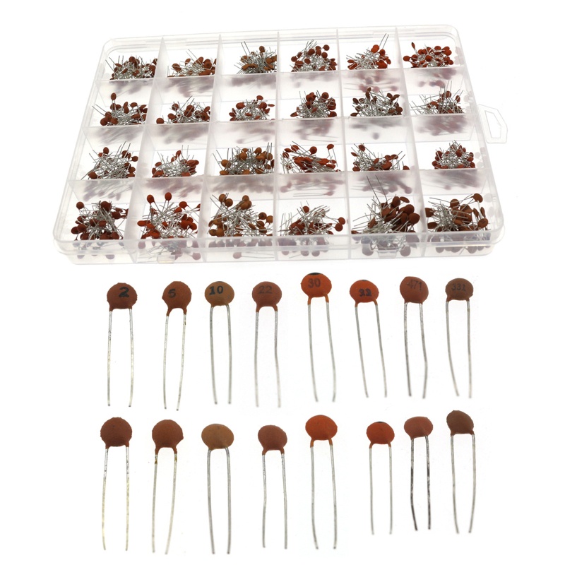 Hộp 960 Tụ Điện Gốm 24 Giá Trị X40 Cái Với Các Loại 2-680PF