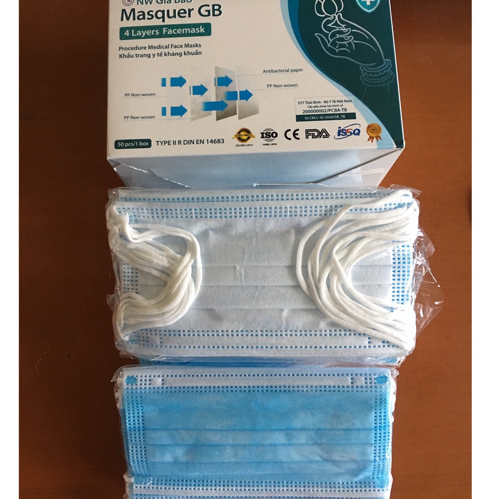 ♻️ Khẩu trang y tế ♻️ [FREESHIP] 4 lớp Gia Bảo hàng chuẩn