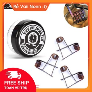 Set 6 coil ss316l quấn sẵn coil-father_phiên bản rainbow_dây điện trở ohm