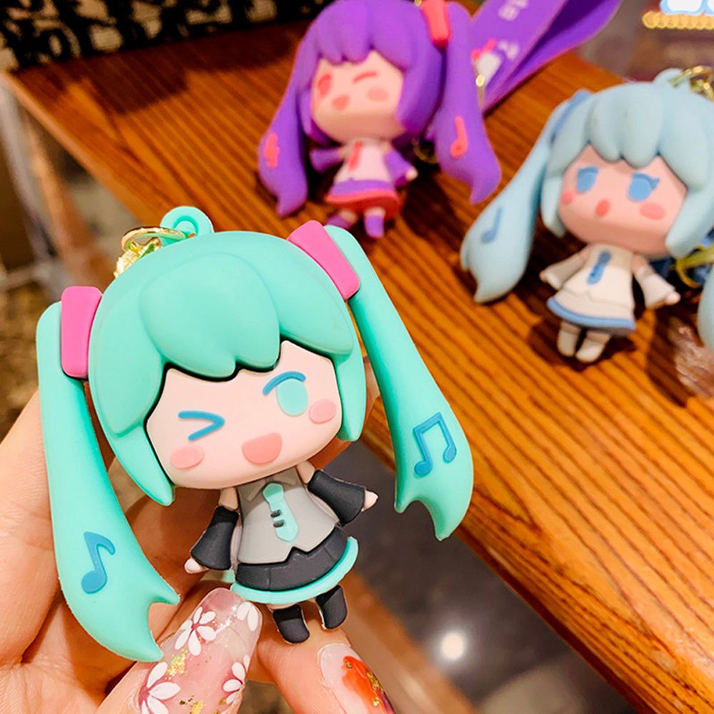 Móc khóa gắn búp bê hình Hatsune Miku dễ thương