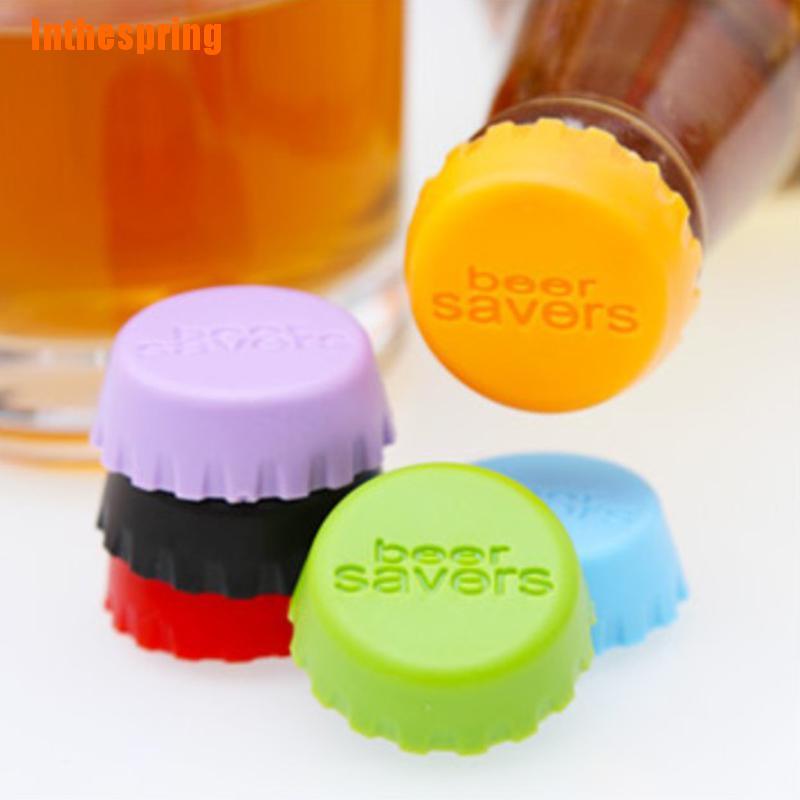 Bộ 6 Nắp Đậy Chai Bia Đóng Kín Bằng Silicone Tiện Dụng