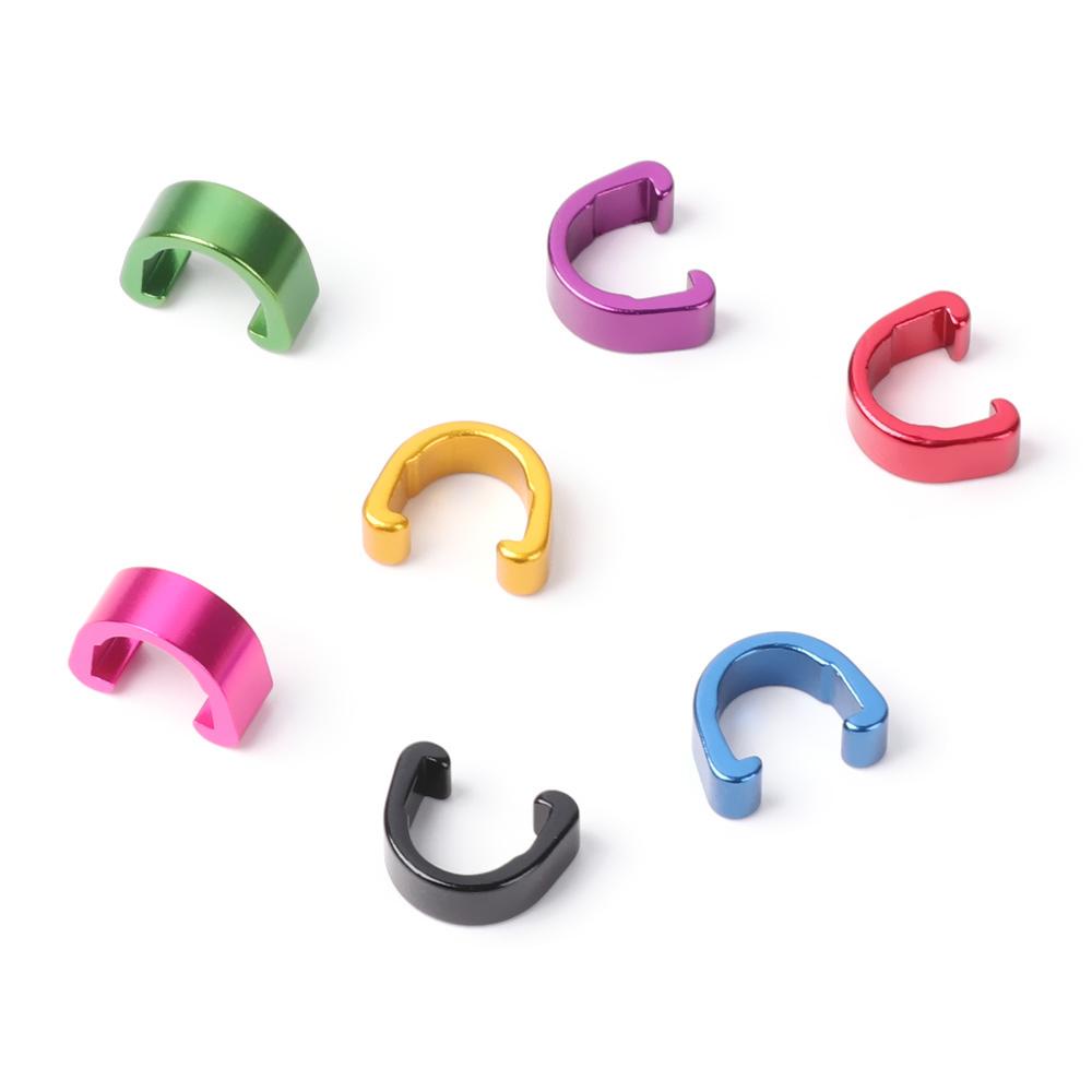 DARNELL Bike Accessories Bicycle C Clips BMX Bike Fixed Tubing Clips Fixed Clamp Clips Cycling Parts Road Bike Outdoor For Shifter Cable Aluminum Alloy MTB Bike C Shape Buckle/Multicolor