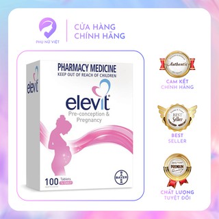 Elevit bầu úc - vitamin tổng hợp cho bà bầu 100 viên - date 2023
