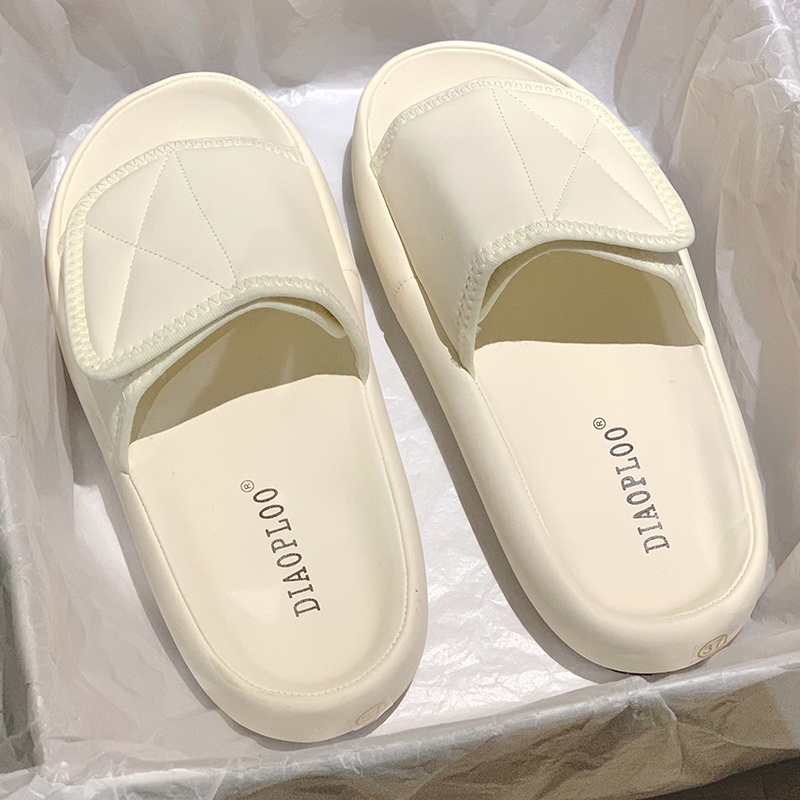 ( sẵn trắng 36 ) Dép nữ ulzzang quai ngang cao 3.5cm - US848