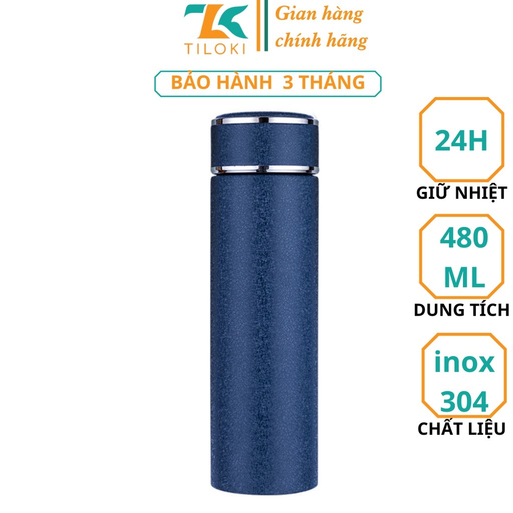 Bình giữ nhiệt 6 lớp TiLoKi TGN04 giả da chống xước dung tích 480ml