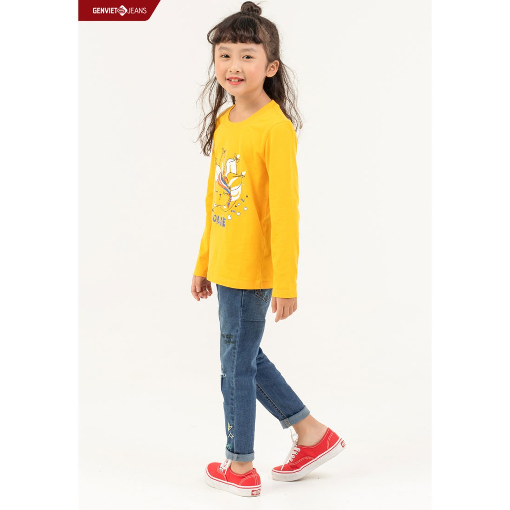 Quần dài Jeans bé gái BQ103J460 GENVIET KID