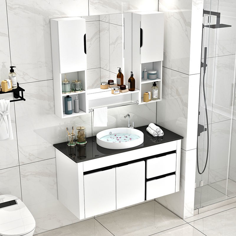 tủ phòng tắm pvc kết hợp chậu rửa hộ gia đình quầy | BigBuy360 - bigbuy360.vn
