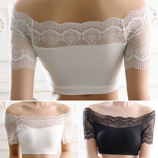 Áo Lót Ren Ống Màu Trơn Không Dây Thời Trang Cho Nữ