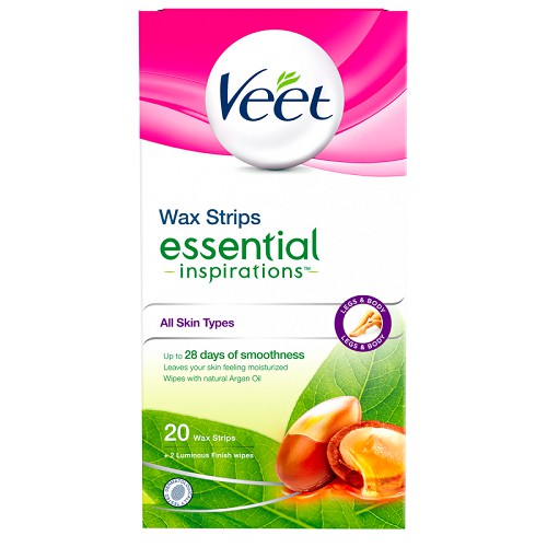 Hộp 20 miếng dán tẩy lông Veet Essential - Đức