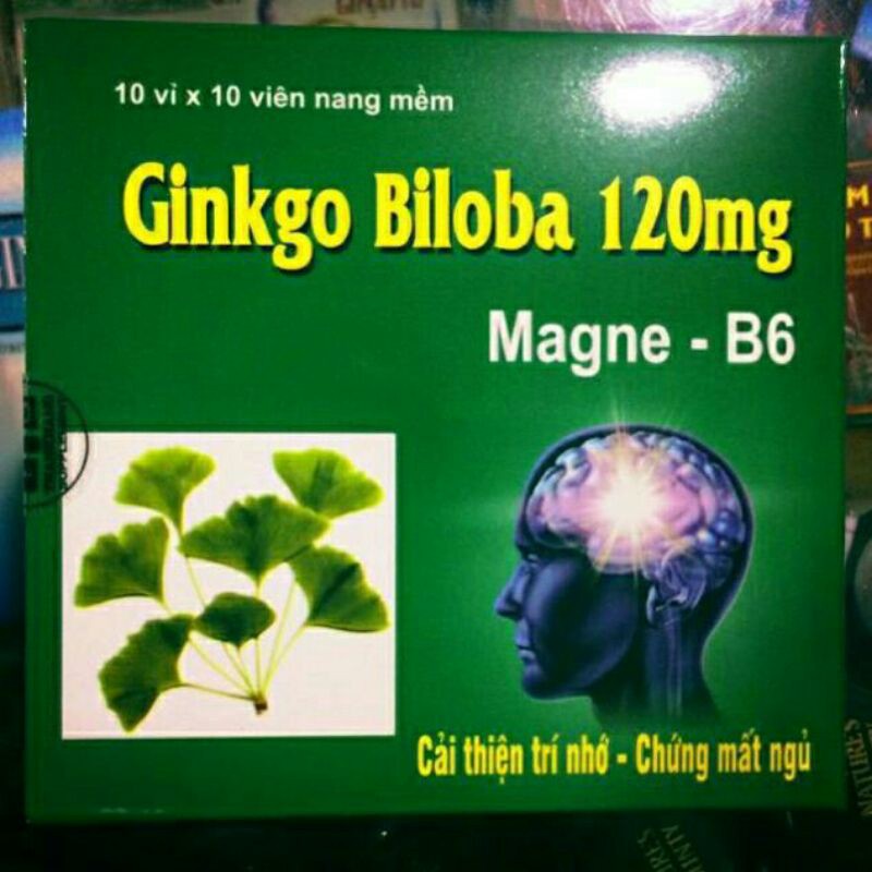 ✅ Ginkgo Biloba 120mg Bổ Sung Dưỡng Chất Cho Não Q10 100 viên