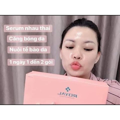 Hộp 90 Gói Serum Nhau Thai Cuống Rốn Royal Dưỡng Ẩm, Làm Sáng Da, Săn Chắc, Trẻ Hóa Và Thu Nhỏ Lỗ Chân Lông Chính Hãng