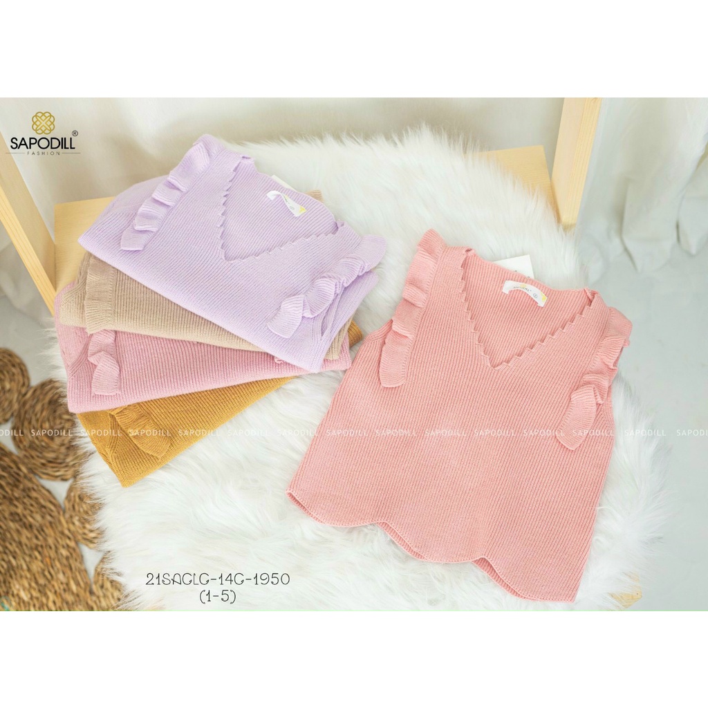 Áo len gile cho bé gái 1-5Y cực yêu