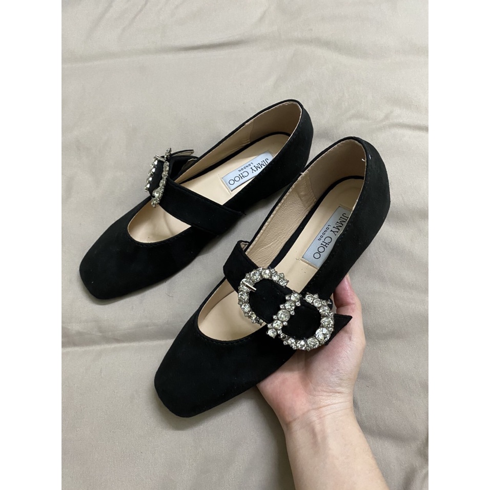 Giày búp bê phối quai xinh xắn