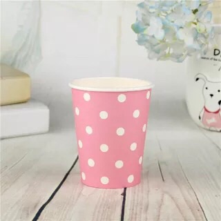 Sét 10 cốc giấy chấm bi