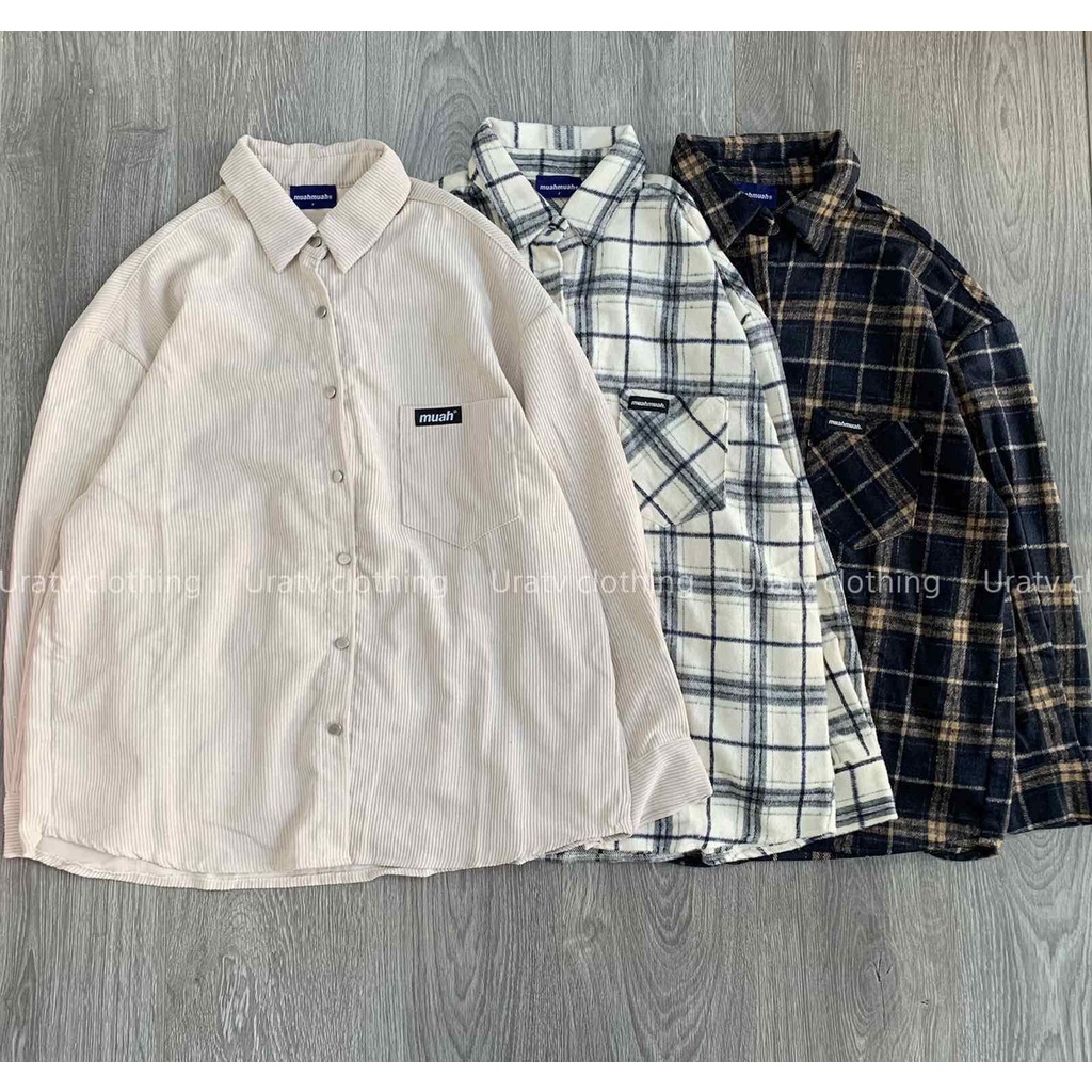 [FREESHIP-ẢNH THẬT] Sơ mi Hàn form rộng oversize MMuah | BigBuy360 - bigbuy360.vn