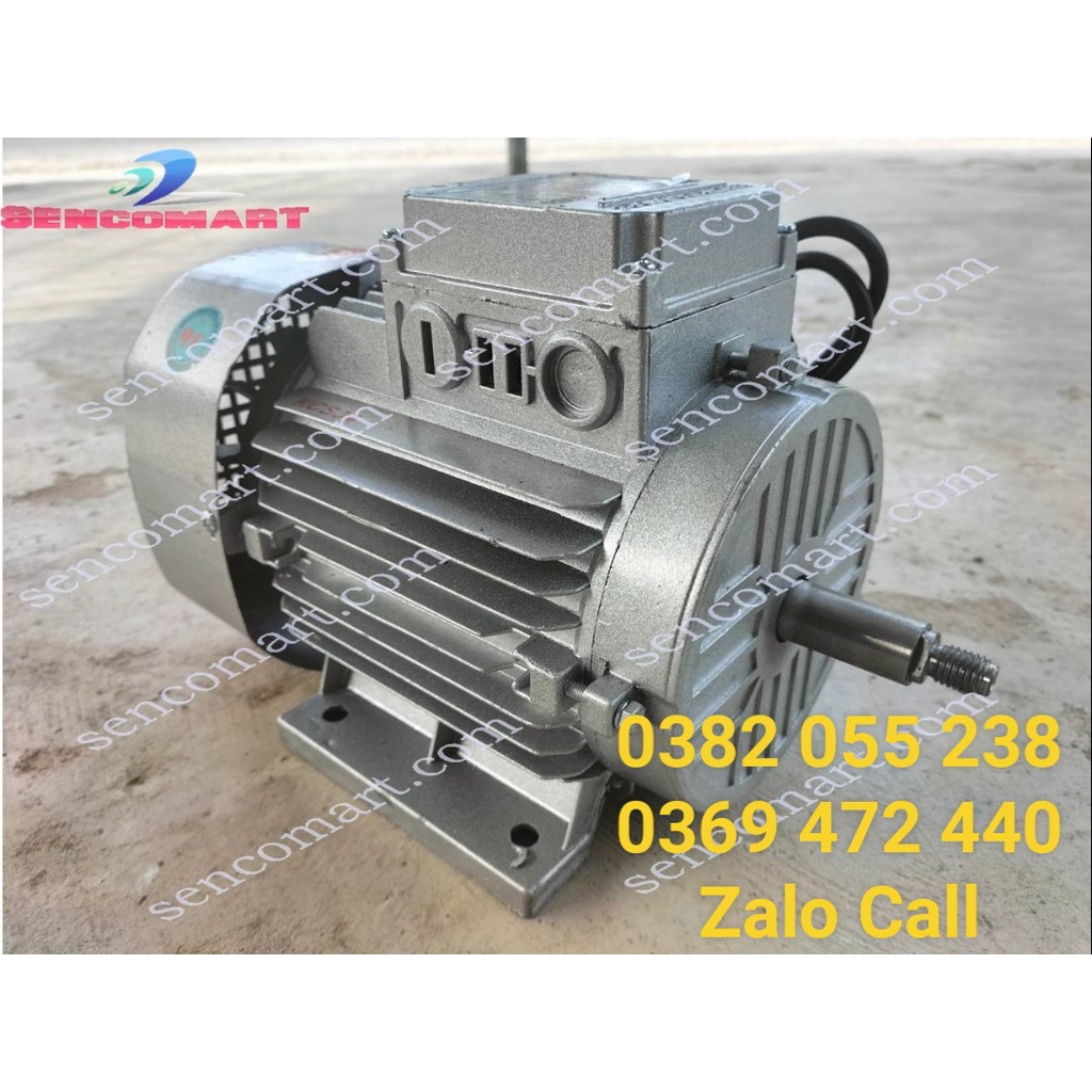 Mô tơ, động cơ, điện cơ Toàn Phát 1,5kw - 2 ngựa, tốc nhanh 2900v/p, điện 1 pha 220v, dây đồng 100%