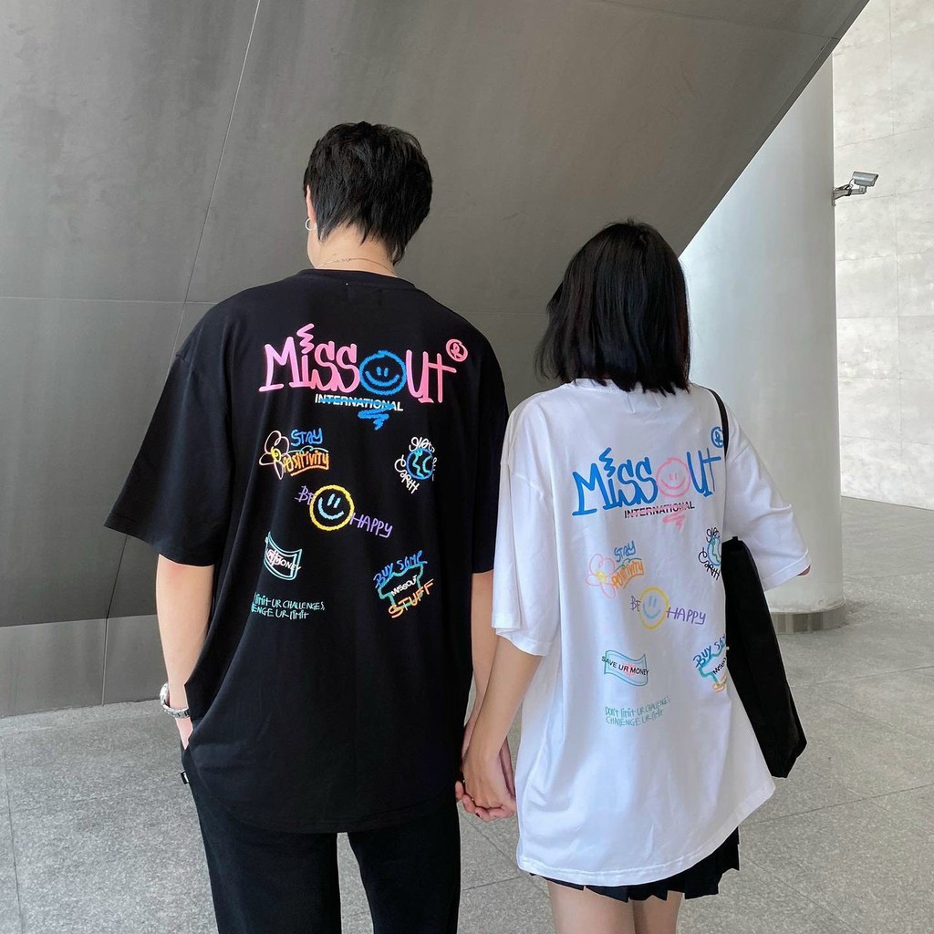 Áo Thun Local Brand Missout Nam Nữ Tay Lỡ Form Rộng Unisex