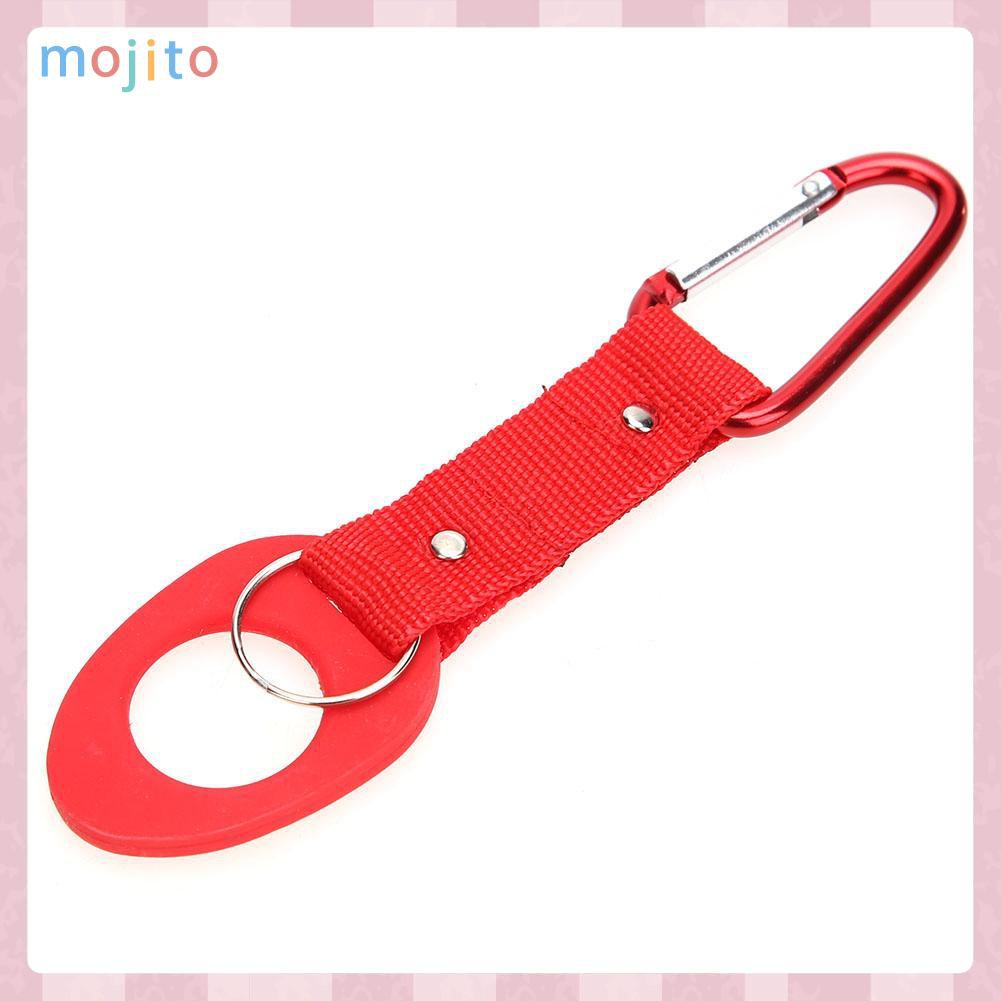 MOJITO Sports Outdoor Rubber Kettle Buckle Hiking Carabiner Water Bottle Holder