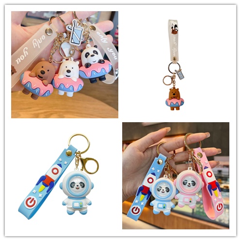 Móc Khóa Hình Gấu Hoạt Hình Dễ Thương Xinh Xắn