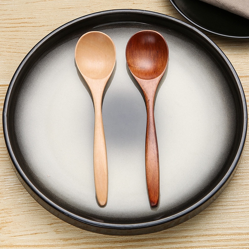 Thìa gỗ thìa ăn cơm thìa súp bộ đồ ăn bằng gỗ