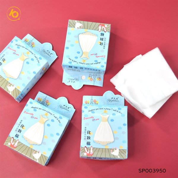 Hộp Bông Tẩy Trang Mini bỏ túi Cotton Yishilian Loại Mỏng Siêu Tiện Lợi-SP003950