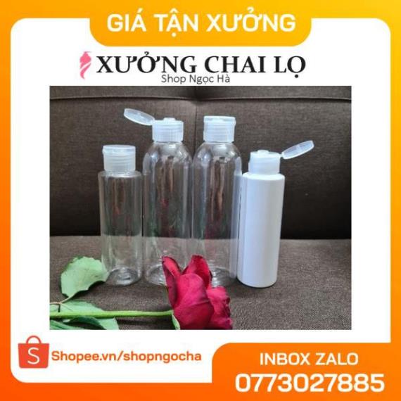 Chai Chiết Mĩ Phẩm ❤ GIÁ TỐT NHẤT ❤ Chai nhựa pet nắp bật 250ml,200ml,150ml chiết mỹ phẩm , phụ kiện du lịch